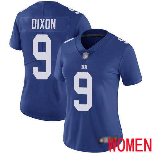 Women New York Giants 9 Riley Dixon Royal Blue Team Color Vapor Untouchable Limited Player Football NFL Jersey